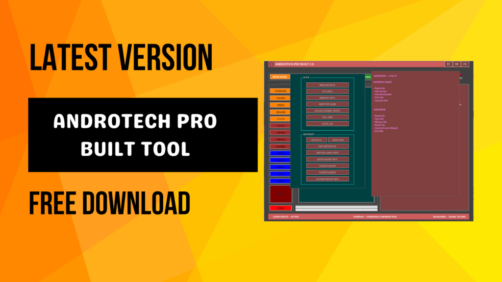 Androtech pro built tooal unlock your device and remove frp Androtech pro built tooal unlock your device and remove frp