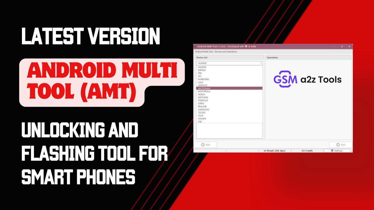 Android multi tool (amt) unlocking and flashing tool for smart phones Android multi tool (amt) unlocking and flashing tool for smart phones