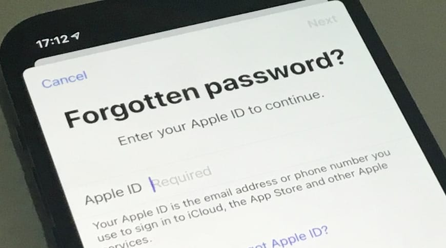 If you forget your apple account password