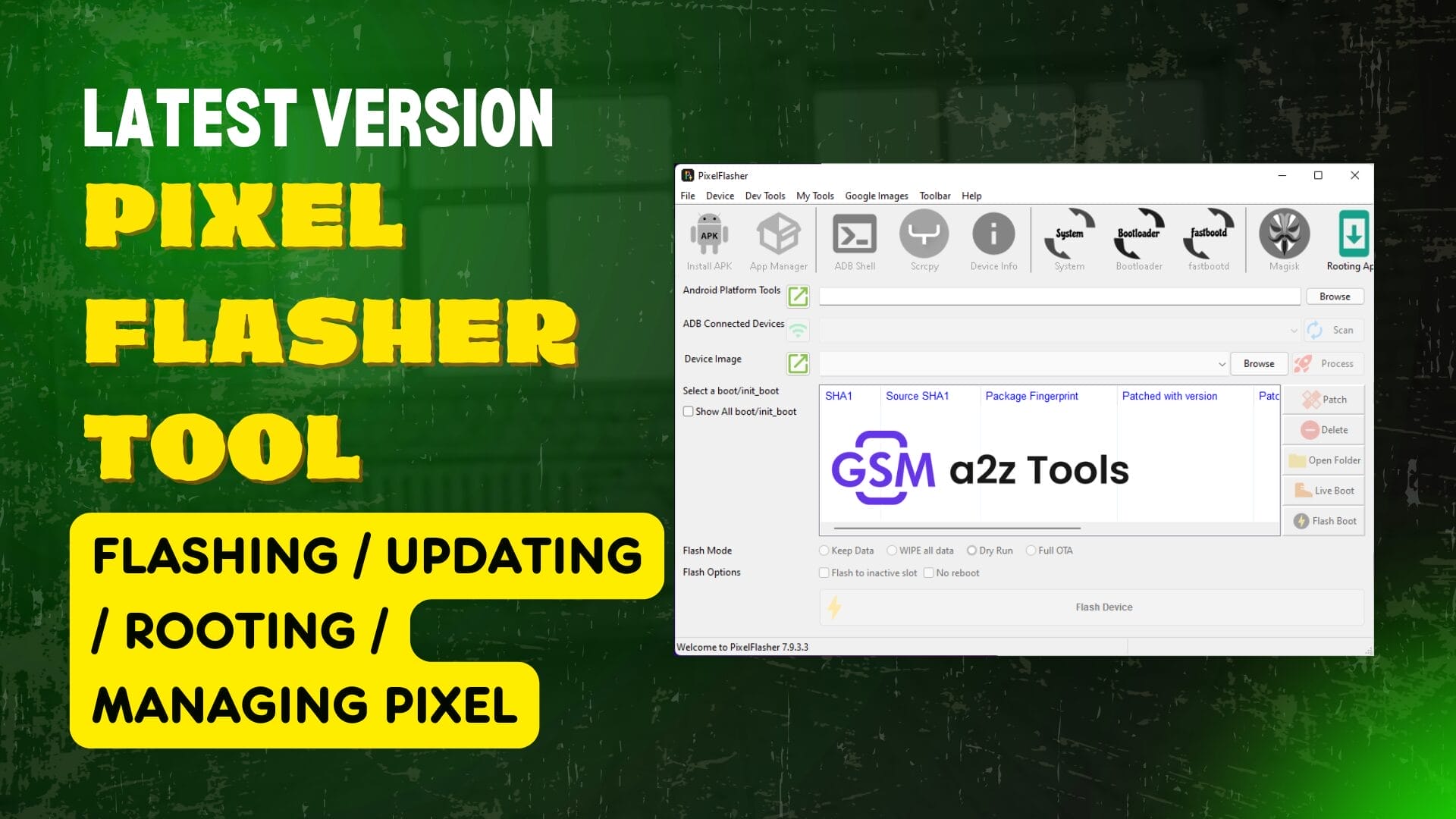 Pixel flasher tool