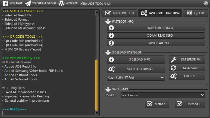 Xtm adb tool