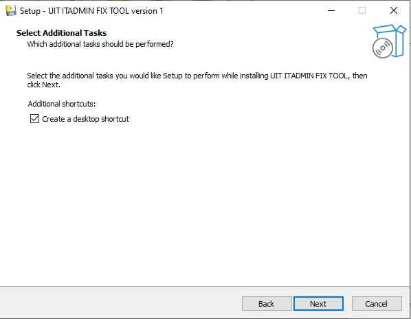 Uit it admin fix tool