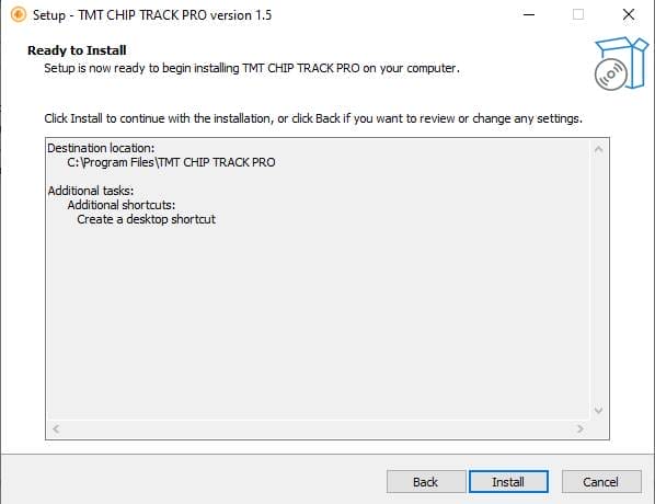 Tmt chip track pro tool